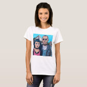 Modern American Gothic Art - Grand Woods Inspired T-Shirt (Vorne ganz)