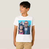 Modern American Gothic Art - Grant Woods Inspired T-Shirt (Vorne ganz)
