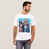 Modern American Gothic Art - Grant Woods Inspired T-Shirt (Vorne ganz)