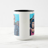 Modern American Gothic Art - Grant Woods Inspired Tasse (Zentrum)