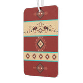 Modern American Native Influenced Pattern Monogram Autolufterfrischer (Links)