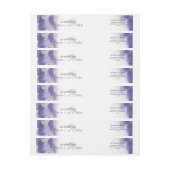 Modern Amethyst Watercolor Geode BarefootBride™ (Bogen)