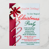 "Modern and Elegant Christmas & New Year Invitatio Folieneinladung (Vorderseite)