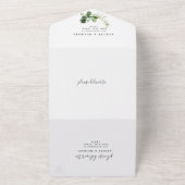 Modern and elegant tropical frame all in one einladung (Außenbereich)