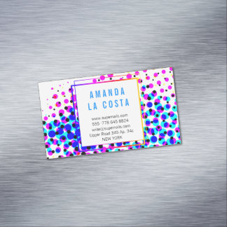 Modern and full of color magnetische visitenkarte