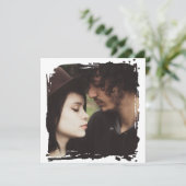 Modern and Simple Unique Photo Template Wedding Einladung (Stehend Vorderseite)