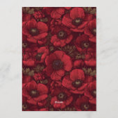 Modern Anemones Aesthetic 70Th Birthday Einladung (Rückseite)