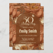 Modern Anemones Themed Birthday Celebration Einladung (Vorne/Hinten)