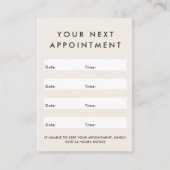 Modern angepasste, vertikale Terminkarte für Logo (Vorderseite)