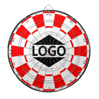 Modern angepasstes Logo-Image für Rot und Weiß Dartscheibe