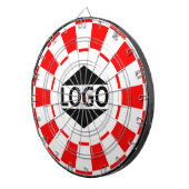 Modern angepasstes Logo-Image für Rot und Weiß Dartscheibe (Vorderseite rechts)