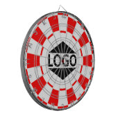 Modern angepasstes Logo-Image für Rot und Weiß Dartscheibe (Vorderseite Links)