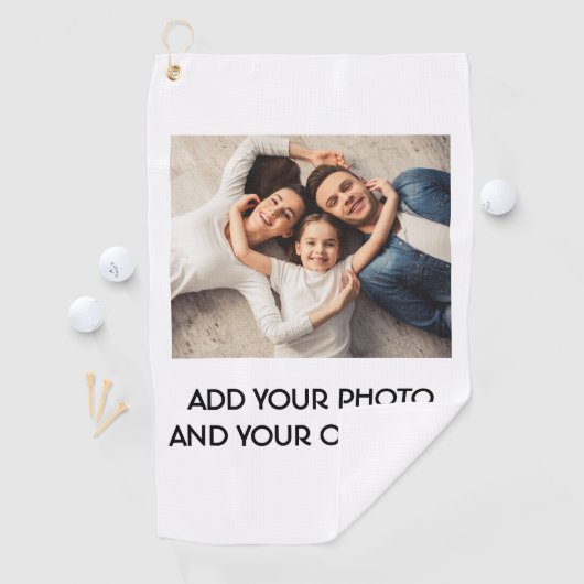 Modern angepasstes Logoteam-Logo für Foto oder Log Golfhandtuch (Insitu)