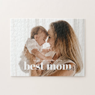 Modern angesagter Chic Best Mama Ever Foto Puzzle