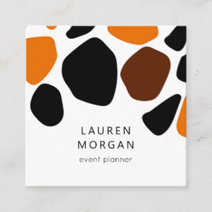 Modern Animal Kingdom Square Business Card Quadratische Visitenkarte