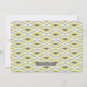 Modern Animal Safari Baby Shower Einladung (Rückseite)