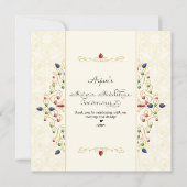 Modern Annaprashan First Rice Zeremonie Dankeskarte (Vorderseite)