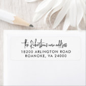 Modern Announcement Moderne Script-Rücksendeadress (Insitu)