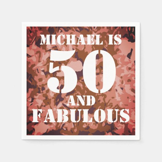 Modern anpassbar 50 und fabelhaft serviette (Vorderseite)