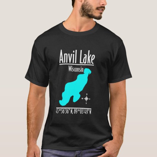 Modern Anvil Lake - Wisconsin T-Shirt (Vorderseite)