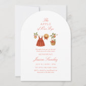 Modern Apple of Our Eye Minimal Baby Shower Einladung (Vorderseite)