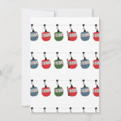 Modern Aprés Ski Skifahren Geburtstag Einladung (Rückseite)