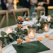 Modern Apricot Orange Rose Floral Acrylic Wedding Acryleinladungen