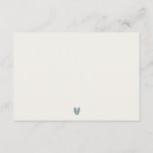 MODERN AQUA DUSKY BLUE GOLD AGATE WEDDING RSVP ENC BEGLEITKARTE (Rückseite)