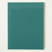 Modern Aquamarines Grünes Unternehmen Logo 2025 Planer (Rückseite)