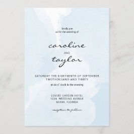 Modern, aquarell, minimalistic Wedding Collection Einladung