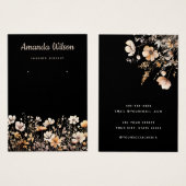 Modern Aquarellblumen-Erd-Grafikkarte (Vorne & Hinten)