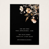 Modern Aquarellblumen-Erd-Grafikkarte (Rückseite)