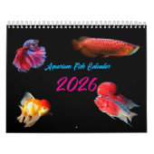 Modern Aquarium Fish 2026 Photo Personalized Kalender (Titelbild)