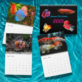 Modern Aquarium Fish 2026 Photo Personalized Kalender