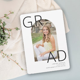 Modern Arch 2023 Foto Graduation Party Einladung