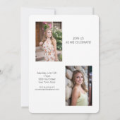 Modern Arch 2023 Foto Graduation Party Einladung (Rückseite)