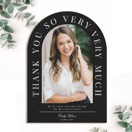 Modern Arch Abschluss Danke Karte