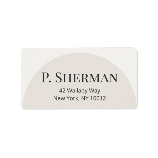 Modern Arch Address Labels Adressaufkleber (Vorne)