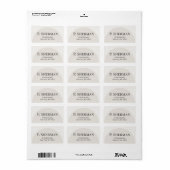 Modern Arch Address Labels Adressaufkleber (Vorne)