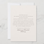 Modern Arch Beige Graduation Announcement Einladung (Rückseite)