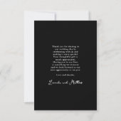 Modern Arch Boho Wedding Vielen Dank Dankeskarte (Rückseite)