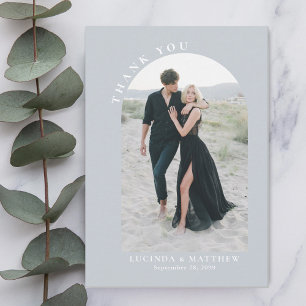 Modern Arch Boho Wedding Vielen Dank Dankeskarte