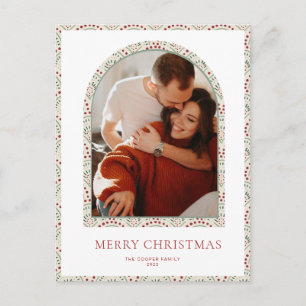 Modern Arch Christmas Card Feiertagspostkarte