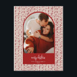 Modern Arch Christmas Card Feiertagspostkarte<br><div class="desc">Erleben Sie in dieser Saison mit einer einzigartigen Urlaubskarte einen bleibenden Eindruck. Diese einfache Weihnachtsbaumkarte zeichnet sich durch ein sauberes,  modernes Design aus. Passen Sie es mit Ihren Informationen an und machen Sie es einzigartig!</div>