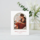 Modern Arch Christmas Card Feiertagspostkarte (Stehend Vorderseite)