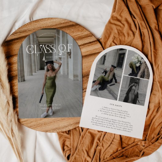 Modern Arch | Class Of Graduation Announcement Einladung