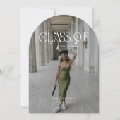 Modern Arch | Class Of Graduation Announcement Einladung (Vorderseite)