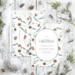 Modern Arch Dusty Winter Frohe Weihnachtsfeiertage Feiertagskarte<br><div class="desc">Wie kann man den Feiertag besser vermitteln als mit unserer modernen Arch Dusty Winter Frohe Weihnachtskarte? Diese schöne Karte zeigt ein modernes Wintergrün Muster von Eukalyptus und botanischen Elementen, hinter der Pille geformt Einzug mit Ihrem Urlaub Grüße. Das Wort "Merry" ist elegant in einem Skript-Schriftart geschrieben, was es zu einer...</div>