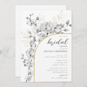 Modern Arch Elegantes Brautparty Einladung (Vorne/Hinten)