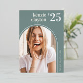 Modern Arch | Foil Graduation Announcement Folieneinladung (Stehend vorne)